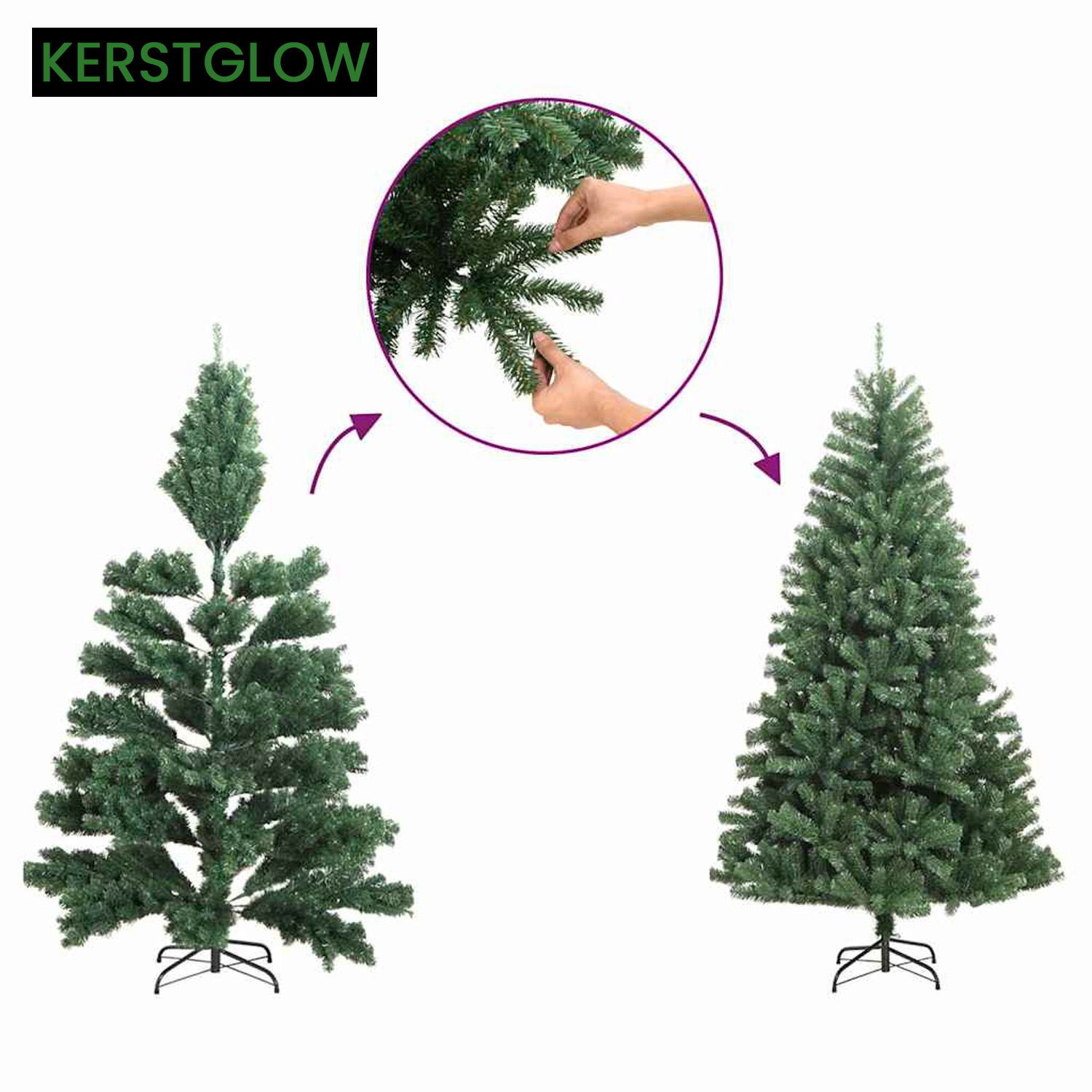 Kunstkerstboom van 180 cm 5