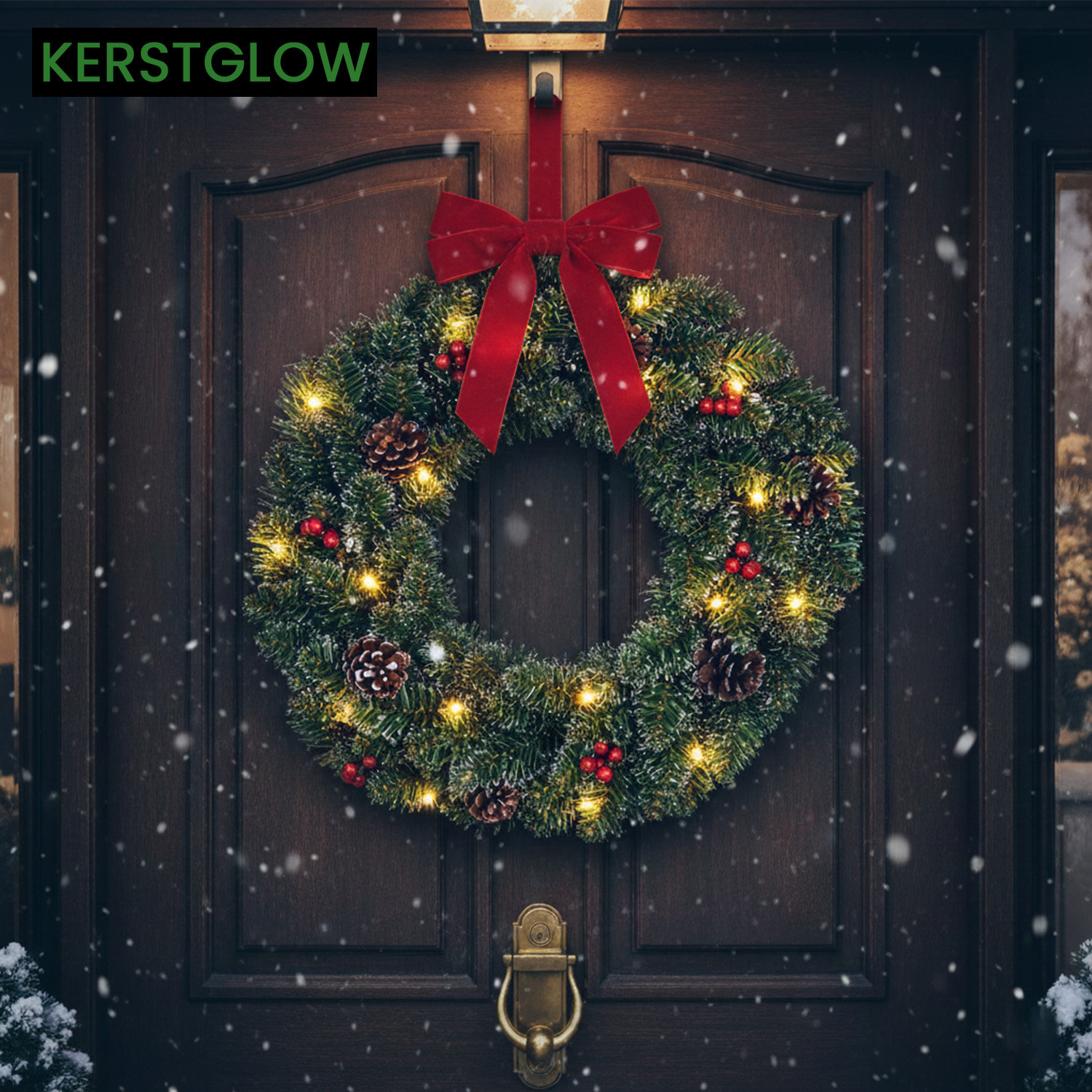 Premium Kerstkrans LED 45 cm 2