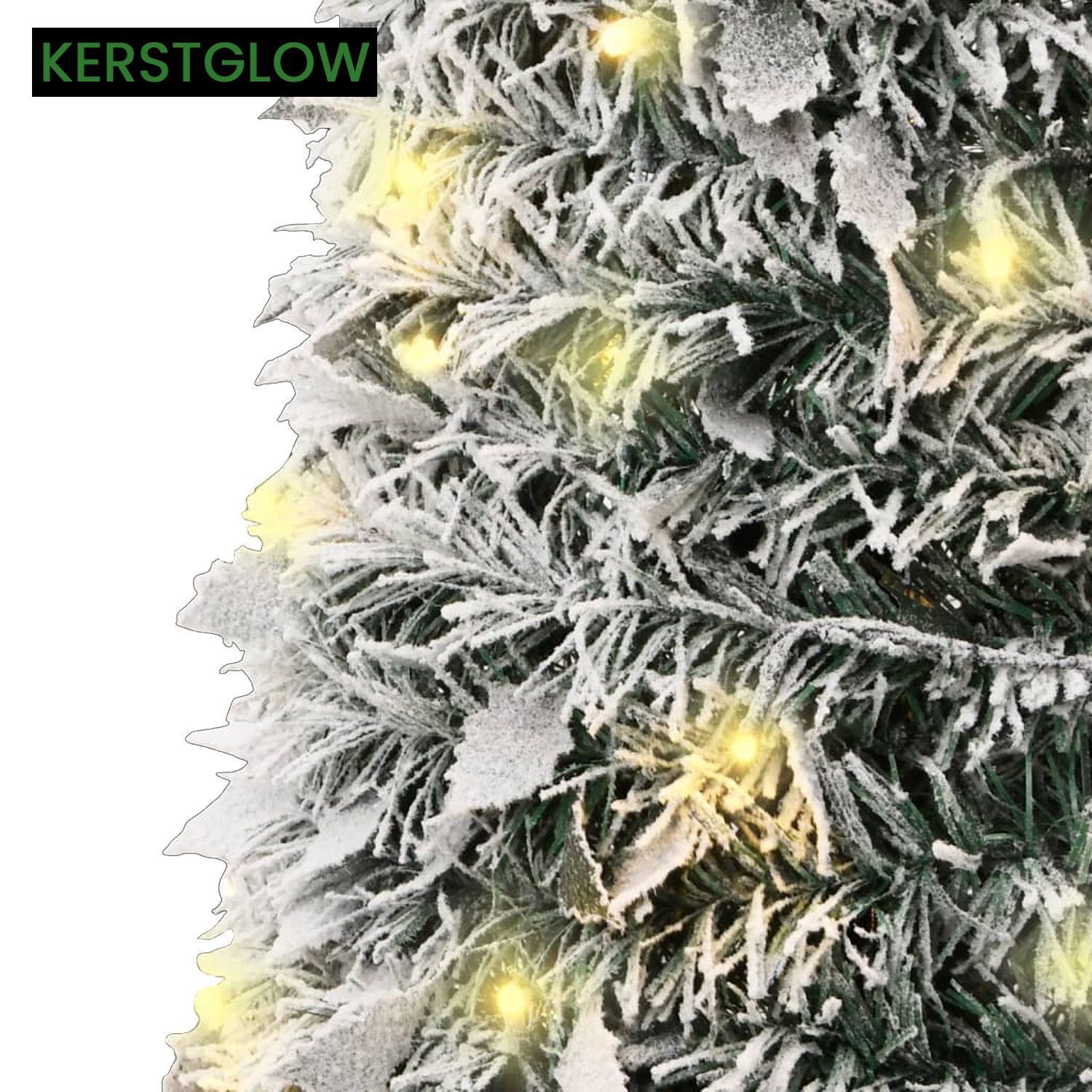 Kunstkerstboom Sneeuw met LED-verlichting van 150 cm 2