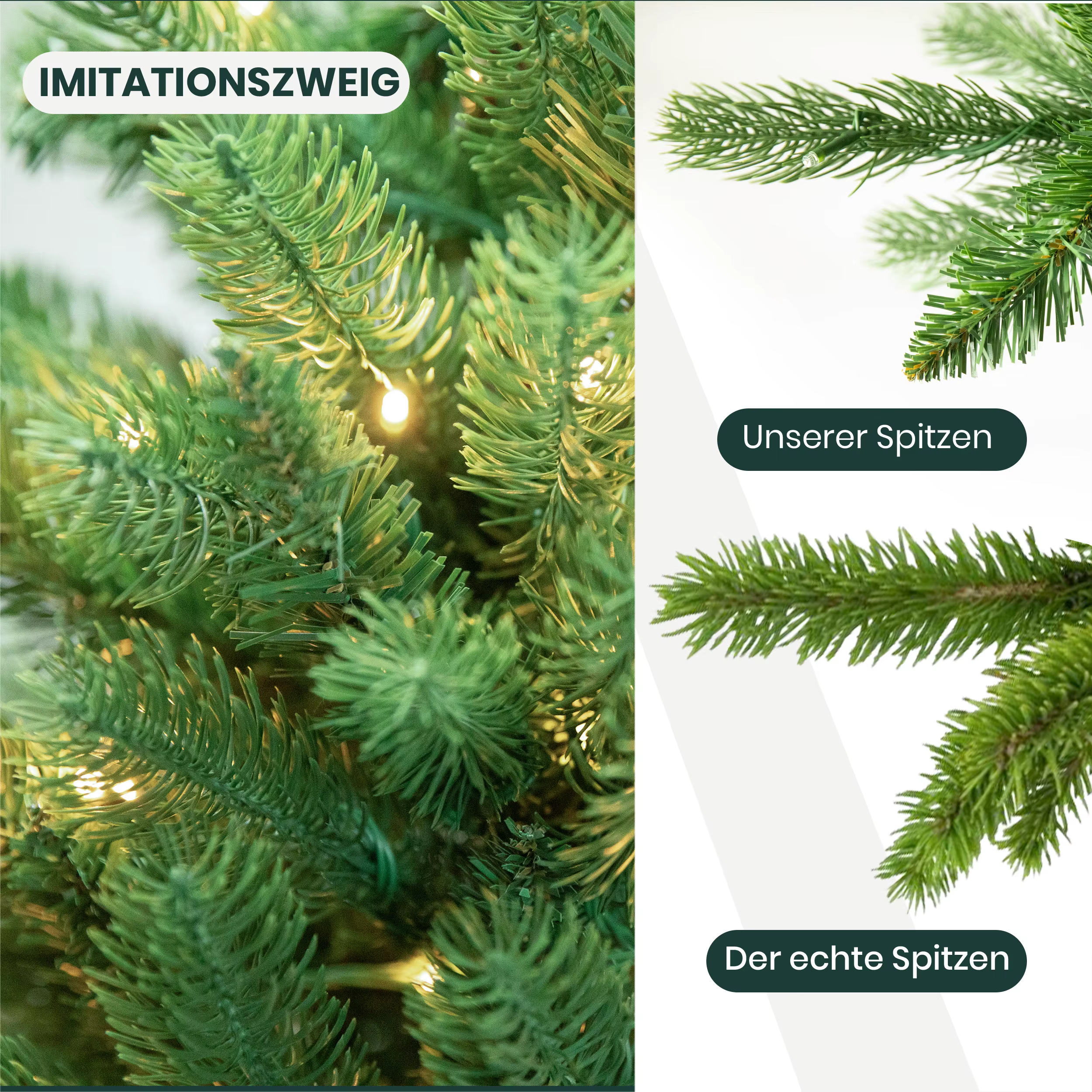 Premium Kunstkerstboom met LED-verlichting van 180 cm 4